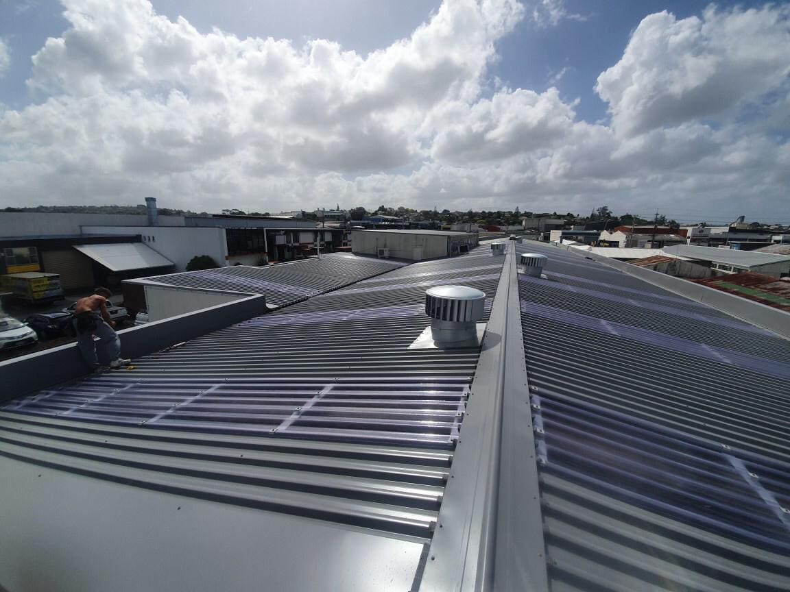Commercial long-run roof